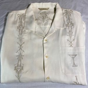 Tommy Bahama Linen Martini Hour Breezer Shirt Lawn Chair Size XL